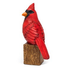 Cardinal sur bois