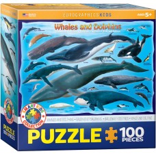 Casse-tête 100 morceaux - Baleines et dauphins