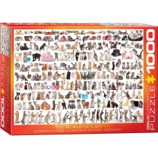 Casse-tête 1000 morceaux - Le monde des chats