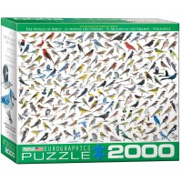 Casse-tête 2000 morceaux - Monde des oiseaux - Sibley
