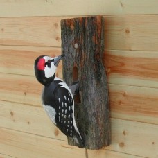 Red Woodpecker Door Knocker